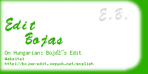 edit bojas business card